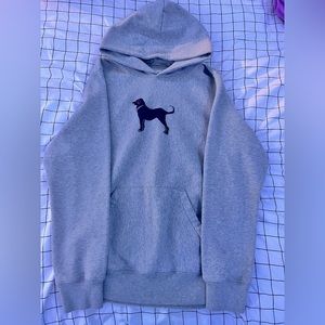The Black Dog Hoodie- Gray